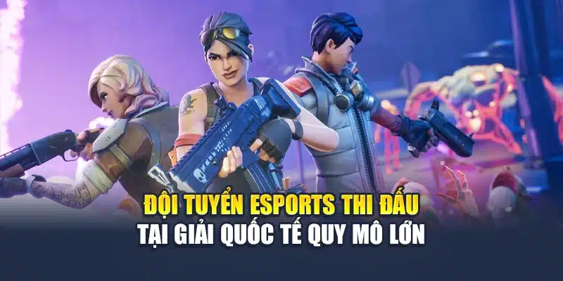 Đội tuyển Esports thi đấu tại giải quốc tế quy mô lớn