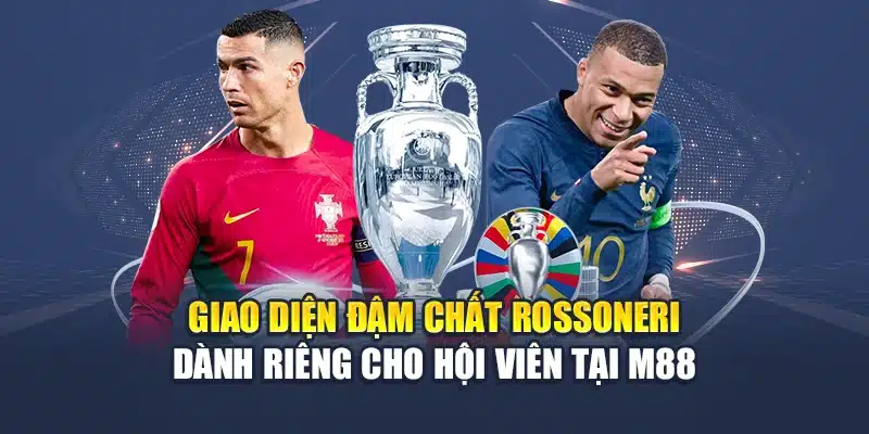 Giao diện đậm chất Rossoneri dành riêng cho hội viên tại M88